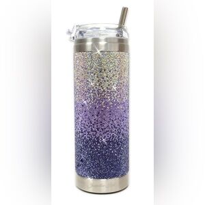 Jacqueline Kent ULTRA VIOLET TUMBLER CRYSTAL PURPLE OMBRE